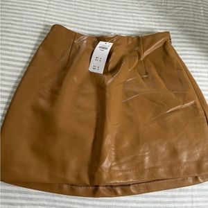 Abercrombie faux leather skirt